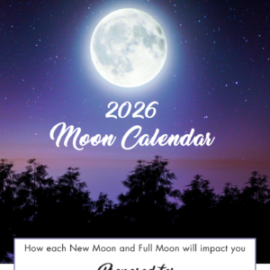 Moon calendar for 2026 with new moons and full moons