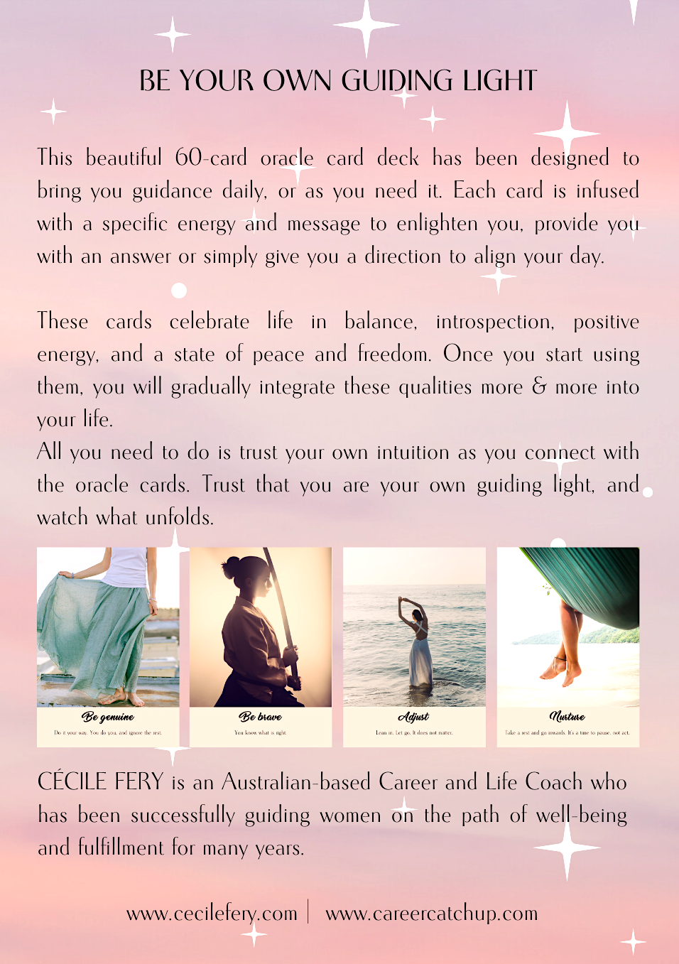 back of oracle cards back of oracle cards deck Cecile Fery